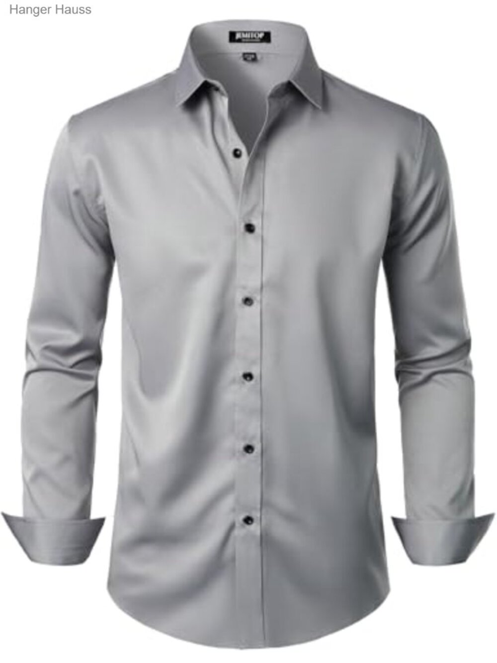 Men's Slim Fit Stretch Wrinkle Free Dress Shirt Long Sleeve Button Down